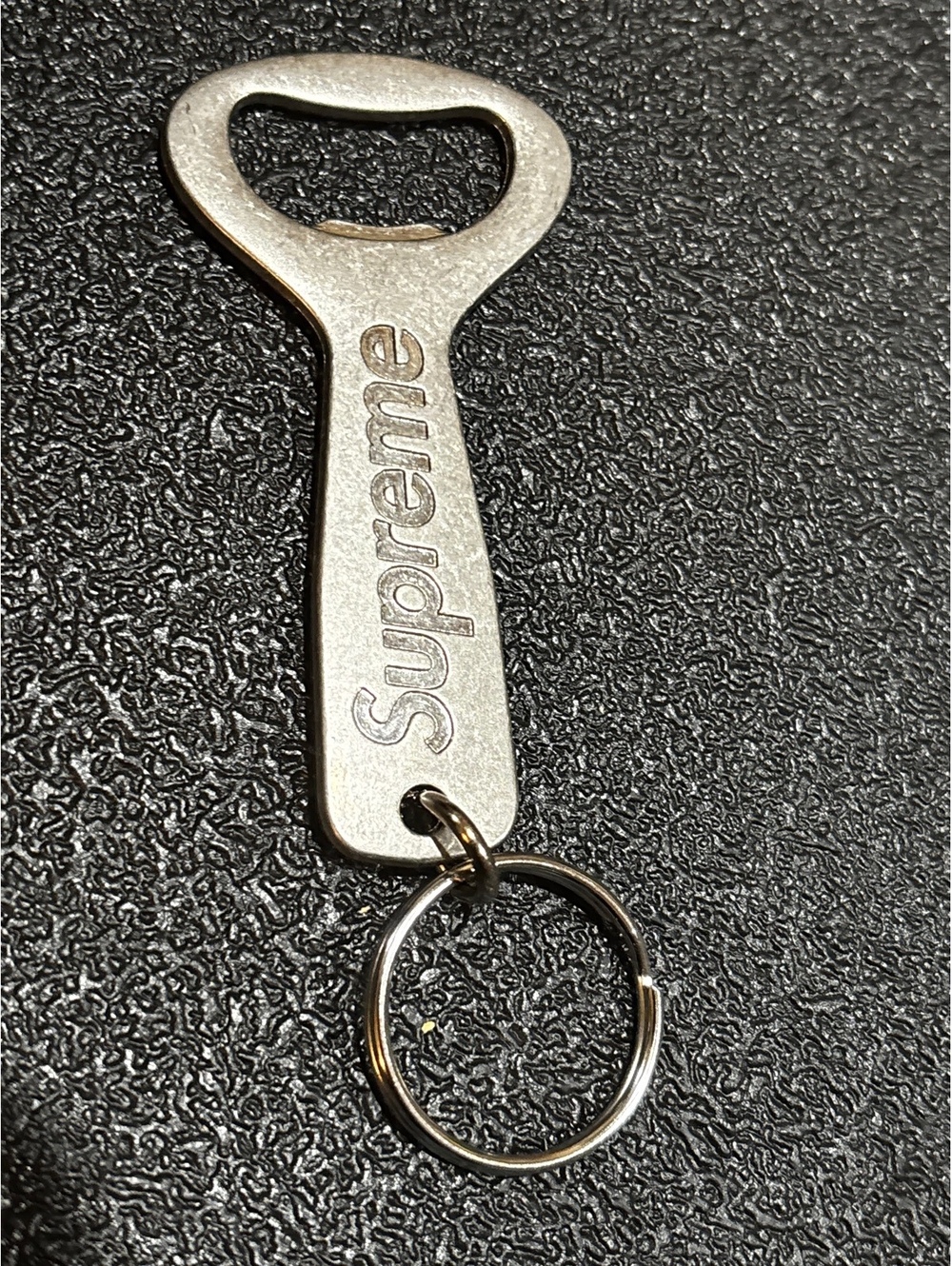 Supreme Silver Bottle Opener Keychain